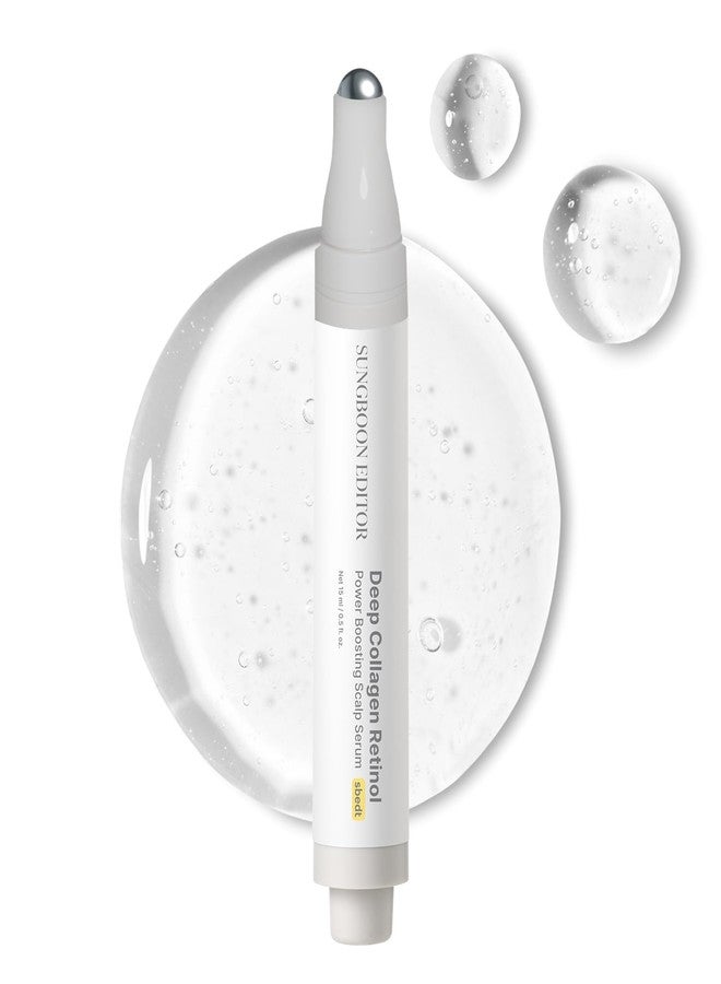 SUNGBOON EDITOR Deep Collagen Retinol Scalp Serum |Roll-On Hair Growth&Thickening Serum |Dry, Itchy Scalp Treatment |Caffeine +Biotin +Rosemary |Korean Hair Care,0.5 fl oz - Image 1